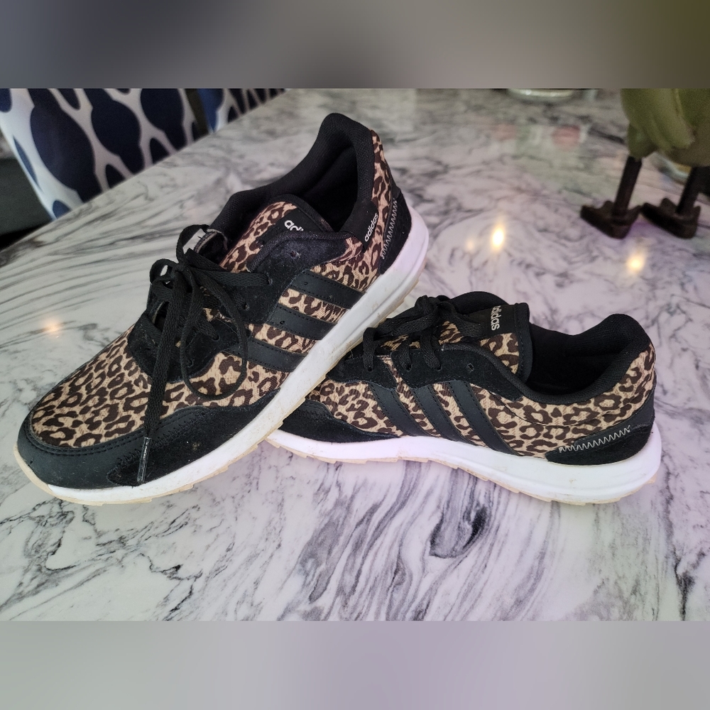 Adidas Leopard Sneakers Size 8